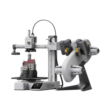 Bambu Lab A1 Mini Combo A1 Mini Impresora 3D A1 y AMS Lite, compatible con impresión 3D multicolor, alta velocidad y precisión, calibración totalmente automática y compensación de caudal activo, ≤48 dB Impresoras 3D Silenciosas FDM