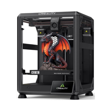 Creality Impresora 3D K2 SE, impresión de alta velocidad de 19.685 in/s, compatible con impresión 3D multicolor CFS, construcción de metal sólido, nivelación automática, extrusora de accionamiento directo, boquilla de intercambio rápido, tamaño de impresión de 220 × 215 × 9.646 in