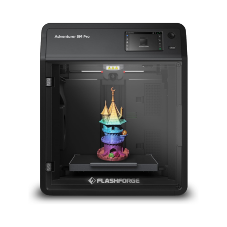 FLASHFORGE Adventurer 5M Pro Impresora 3D con Sistema de Impresión Automática con 1 Clic, Alta Velocidad de 600mm/s, Boquilla Desmontable Rápida de 280°C, Estructura Completamente Metálica Core XY