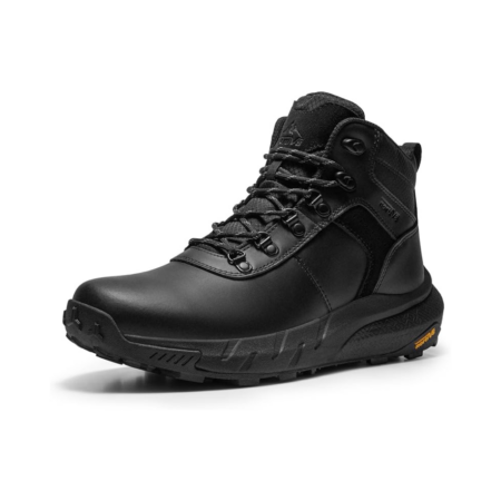 NORTIV 8 Botas de senderismo impermeables para hombre, ligeras, al aire libre, mediados de trekking, invierno, nieve, zapatos de cuero DriftShield