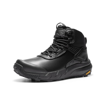 NORTIV 8 Botas de trabajo tácticas militares impermeables para hombre, de cuero, para motocicleta, combate, ligeras, antideslizantes, botas de senderismo para hombres VaporGuard
