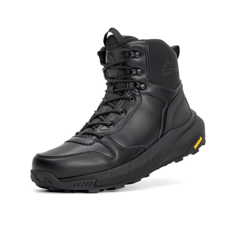 NORTIV 8 Botas tácticas militares para hombre, ligeras y cómodas, con cremallera lateral para todo el día, botas de trabajo, para motocicleta, botas de combate, para senderismo, Metrostrike (8-9